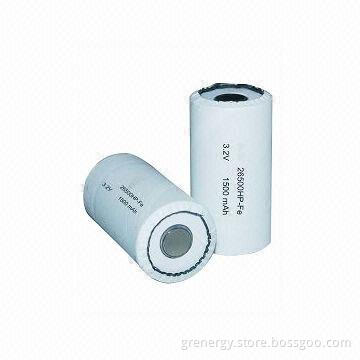 3.2V 1500mAh LiFePO4 Lithium Iron Phosphate Rechargeable Battery, 22650 Size, UL, CE, RoHS